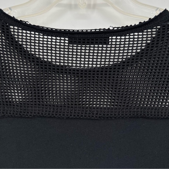 Vocal Top Women’s Black Mesh And Rhinestone Accented T-Shirt Short Sleeve NWOT - Picture 6 of 8
